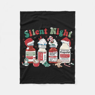 Retro Propofol Stille Nacht Icu Krankenschwestern Fleecedecke