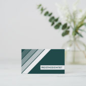 Retro PROSTHODONTIST Visitenkarte (Stehend Vorderseite)