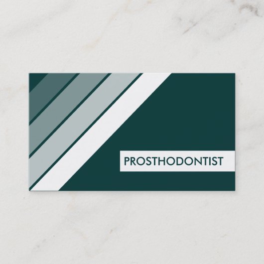 Retro PROSTHODONTIST Visitenkarte (Vorderseite)