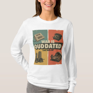Retro-Protest-Shirt - Vintage-Stil Poli T-Shirt
