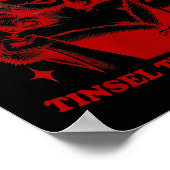 Retro Proud Member Of Tinsel Society Lady Christma Poster (Ecke)