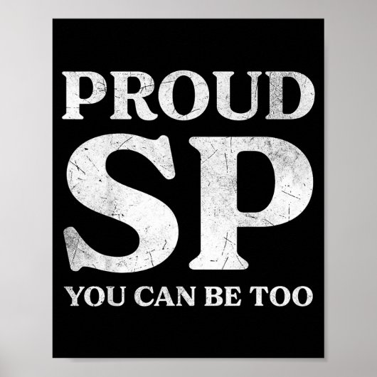 Retro Proud Sp Anti Scientology Funny Quote Idea Poster (Vorne)