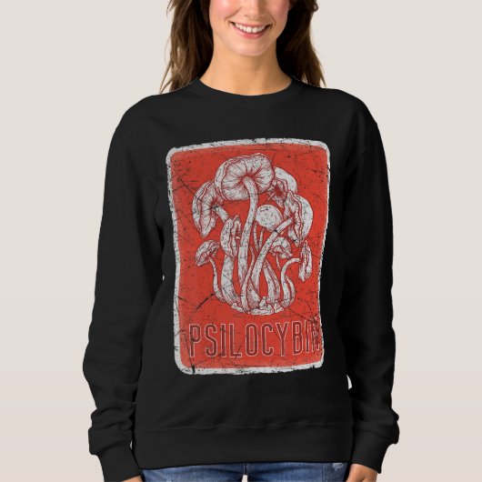 Retro Psilocybin Research Team Psychedelic Magic M Sweatshirt (Vorderseite)