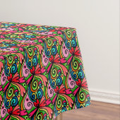 Retro Psychedelic 60er Pattern Rectangle Tischdecke (Beispiel)