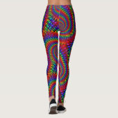 Retro Psychedelic 70 Leggings (Rückseite)