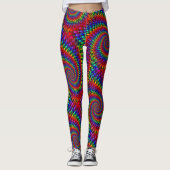 Retro Psychedelic 70 Leggings (Vorderseite)