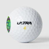 Retro Psychedelic Abstrakt Golfball (Logo)