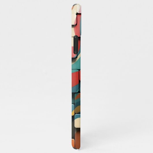 Retro Psychedelic Blocks _ iphone case Hülle (Rechte Seite)