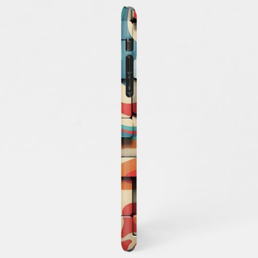 Retro Psychedelic Blocks _ iphone case iPhone Hülle (Linke Seite)