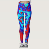 Retro Psychedelic Crazyness Leggings (Vorderseite)