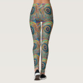 Retro Psychedelic gemustert Leggings (Rückseite)