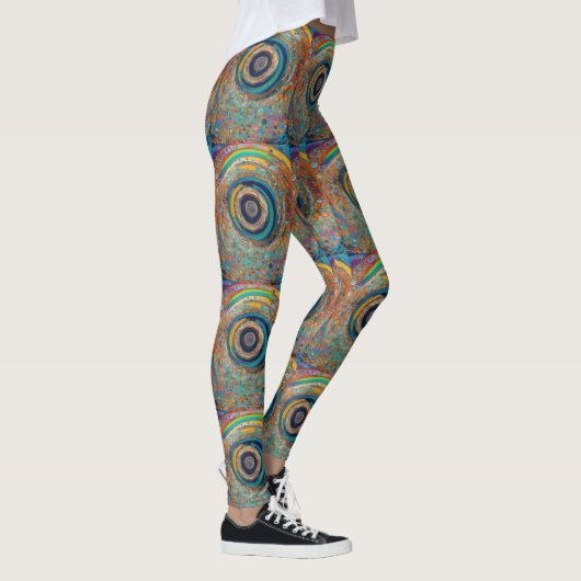 Retro Psychedelic gemustert Leggings (Rechts)