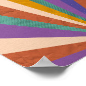 Retro Psychedelic Groovy Colorful Poster (Ecke)