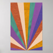 Retro Psychedelic Groovy Colorful Poster (Vorne)