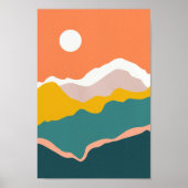 Retro Psychedelic Groovy Colorful Poster (Vorne)