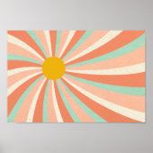 Retro Psychedelic Groovy Colorful Poster (Vorne)