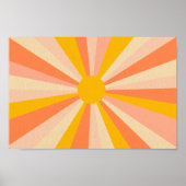 Retro Psychedelic Groovy Colorful Poster (Vorne)