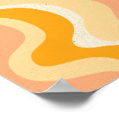 Retro Psychedelic Groovy Colorful Poster (Ecke)