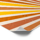 Retro Psychedelic Groovy Colorful Poster (Ecke)