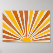 Retro Psychedelic Groovy Colorful Poster (Vorne)