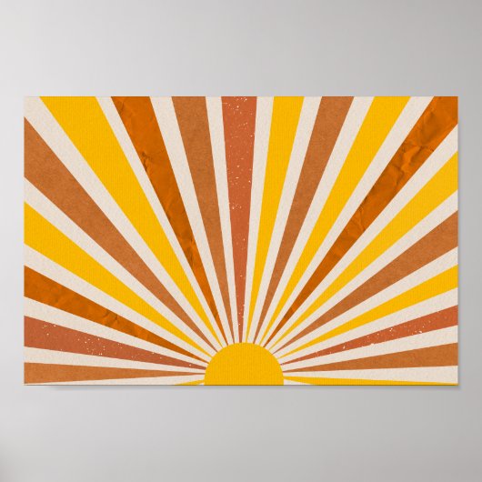 Retro Psychedelic Groovy Colorful Poster (Vorne)