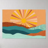 Retro Psychedelic Groovy Colorful Poster (Vorne)