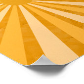 Retro Psychedelic Groovy Colorful Poster (Ecke)