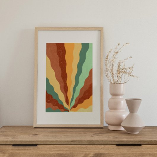 Retro Psychedelic Groovy Colorful Poster