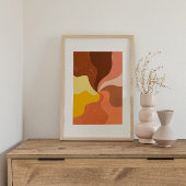 Retro Psychedelic Groovy Colorful Poster