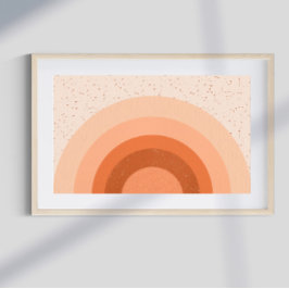 Retro Psychedelic Groovy Colorful Poster