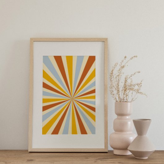 Retro Psychedelic Groovy Colorful Poster