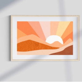 Retro Psychedelic Groovy Colorful Poster