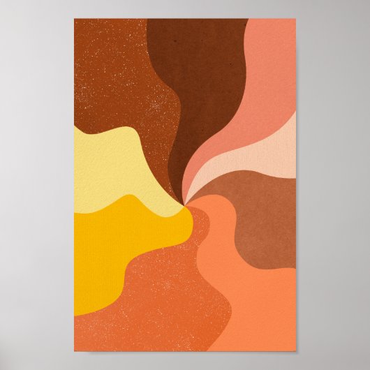 Retro Psychedelic Groovy Colorful Poster (Vorne)