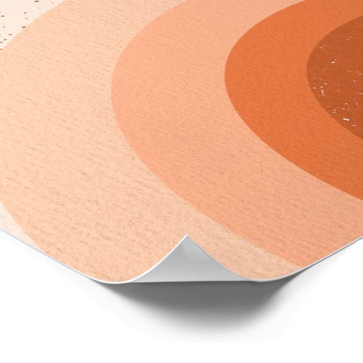 Retro Psychedelic Groovy Colorful Poster (Ecke)