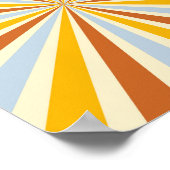 Retro Psychedelic Groovy Colorful Poster (Ecke)