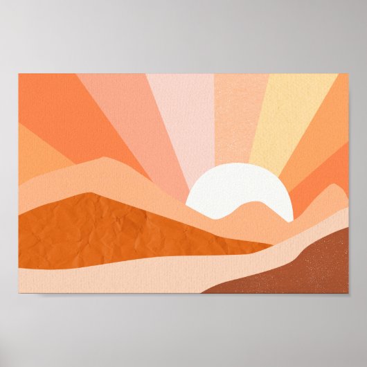 Retro Psychedelic Groovy Colorful Poster (Vorne)