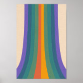 Retro Psychedelic Groovy Colorful Poster (Vorne)