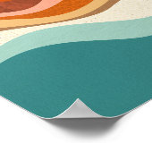 Retro Psychedelic Groovy Colorful Poster (Ecke)