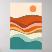 Retro Psychedelic Groovy Colorful Poster (Vorne)