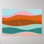 Retro Psychedelic Groovy Colorful Poster (Vorne)