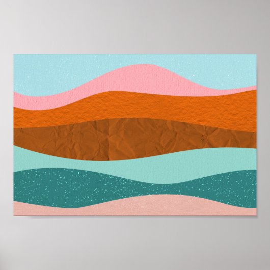 Retro Psychedelic Groovy Colorful Poster (Vorne)