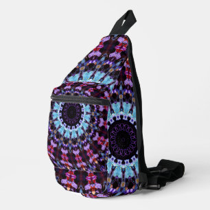 Retro Psychedelic Mandala Hippie Boho Gefärbte Kra Crossbody Bag