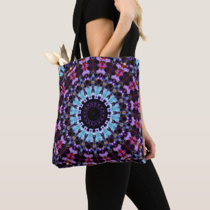 Retro Psychedelic Mandala Hippie Boho Gefärbte Kra Tasche