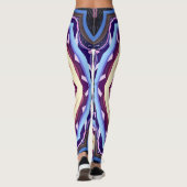 Retro Psychedelic Mandala Trippy Hippie Boho Leggings (Rückseite)