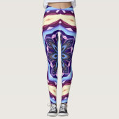 Retro Psychedelic Mandala Trippy Hippie Boho Leggings (Vorderseite)