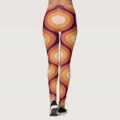 Retro Psychedelic Mandala Yoga Pants farbenfroh Leggings (Rückseite)