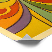 Retro Psychedelic Music Festival Mauer - 70er in Poster (Ecke)