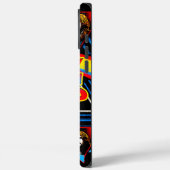 Retro-Psychedelic-Rock-inspiriertes abstraktes Git Case-Mate iPhone Hülle (Rückseite / Links)