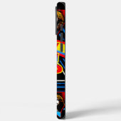 Retro-Psychedelic-Rock-inspiriertes abstraktes Git Case-Mate iPhone Hülle (Rückseite / Links)