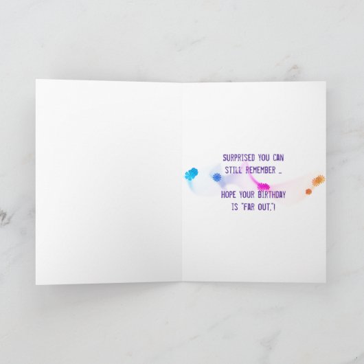 retro psychedelic tie dye karte (Innenseite)